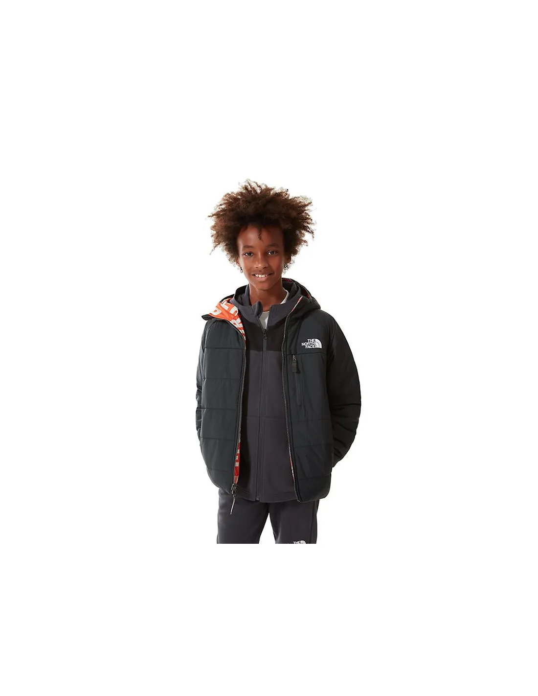 Chaqueta The North Face Print RV Perrito Gris Niño