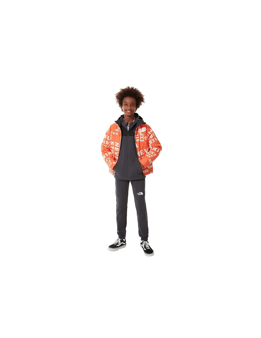 Chaqueta The North Face Print RV Perrito Gris Niño