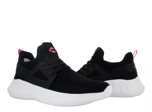 Charly Tenis Moda Cordones Confort Textil Negro Mujer 83609