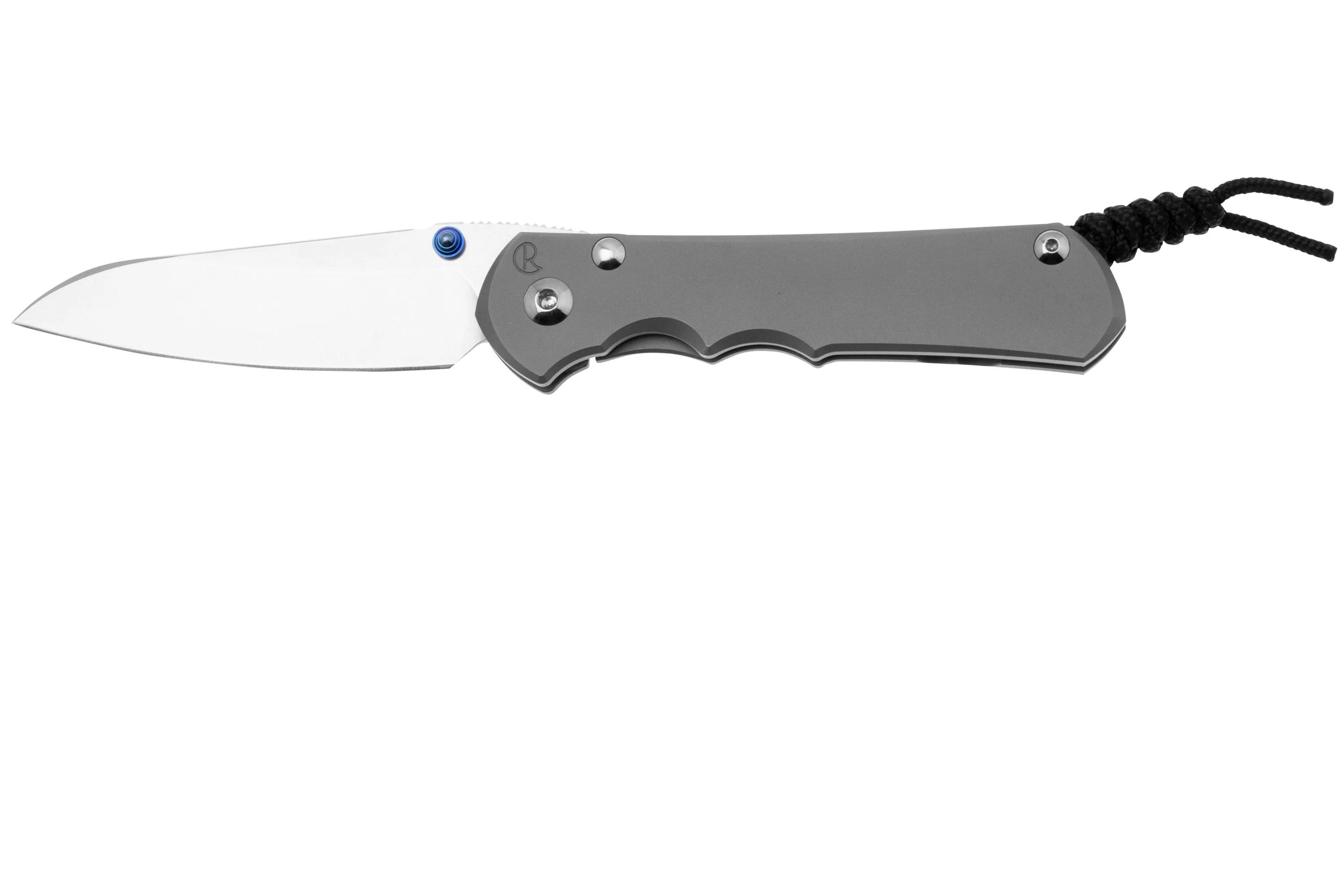 CHRIS REEVE LARGE INKOSI LIN1122 CPM MAGNACUT INSINGO, PLAIN GLASS BLASTED TITANIUM, NAVAJA
