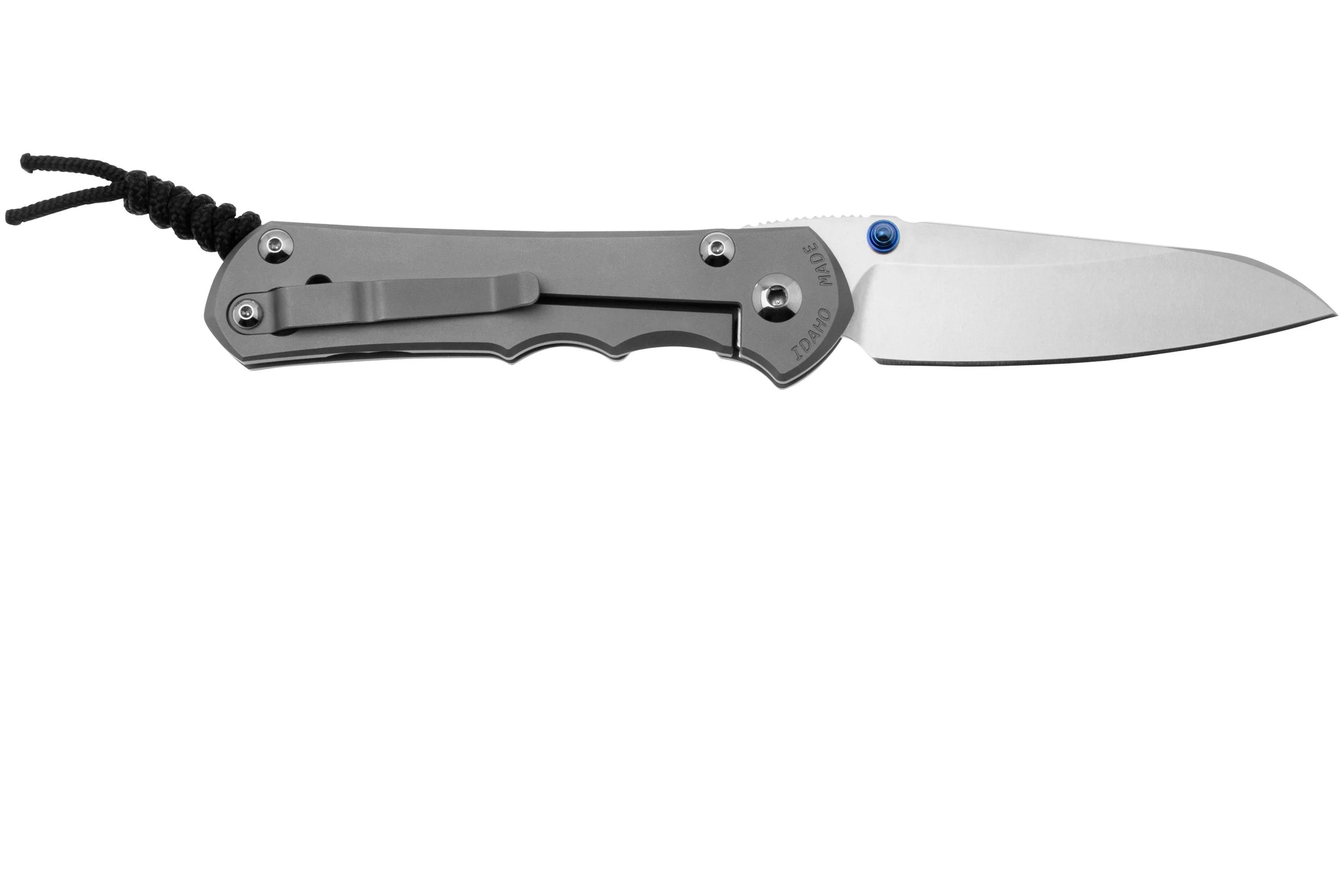 CHRIS REEVE LARGE INKOSI LIN1122 CPM MAGNACUT INSINGO, PLAIN GLASS BLASTED TITANIUM, NAVAJA