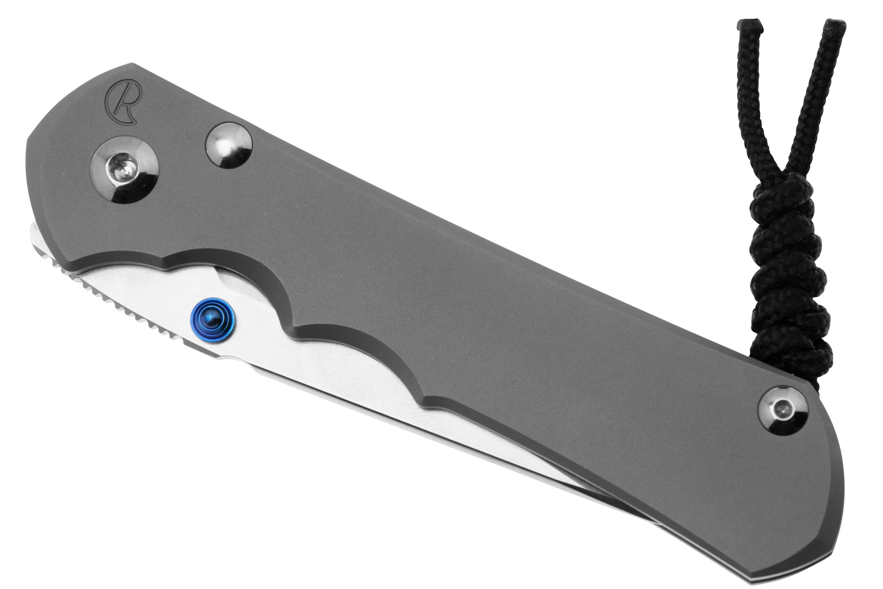 CHRIS REEVE LARGE INKOSI LIN1122 CPM MAGNACUT INSINGO, PLAIN GLASS BLASTED TITANIUM, NAVAJA