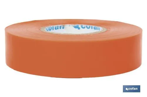 Cinta Aislante 180 Micras | Color naranja | Resistente al voltaje, al calor y a diferentes ácidos y alcalinos