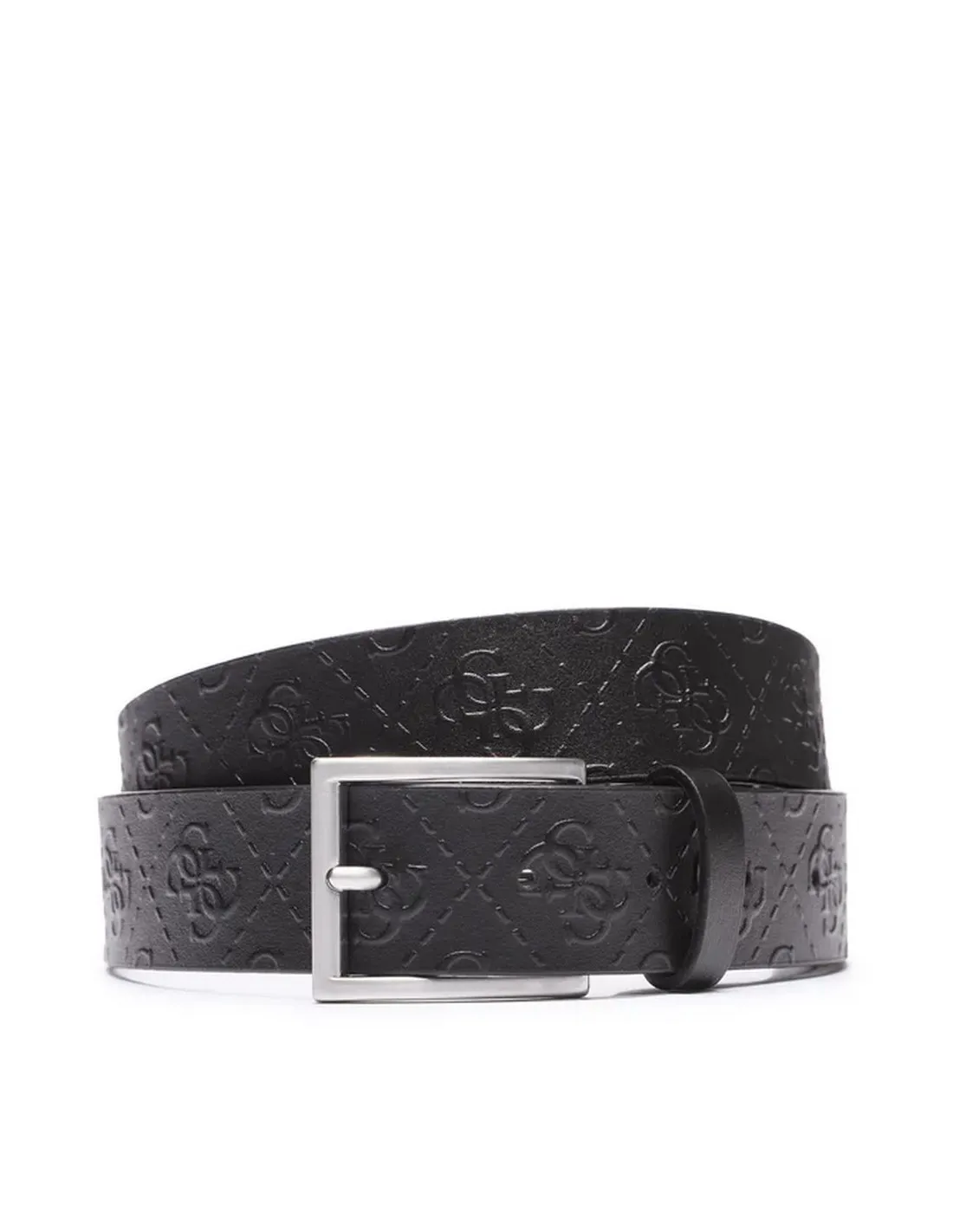 CINTURóN GUESS NEGRO MULTILOGO  ECOOL