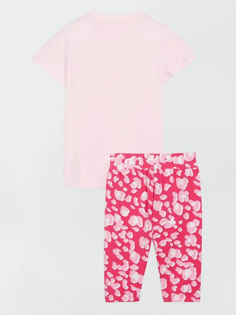 CONJUNTO DE LEGGING + CAMISETA 'PUMA' 2 PIEZAS  ROSA