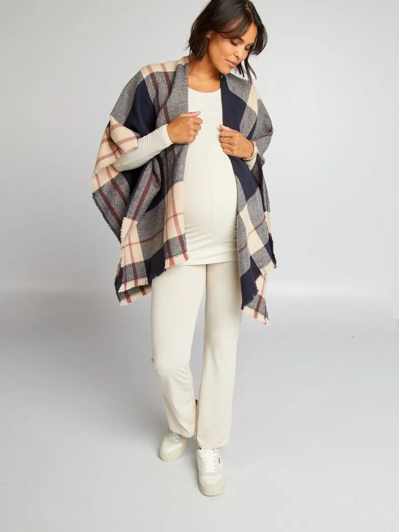 CONJUNTO DE PREMAMá CON CAMISETA + PANTALóN DE CANALé  BEIGE