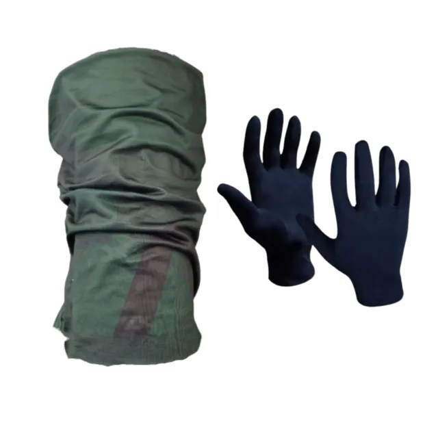 CUELLO SALOMON NECKTUBE NASA GREEN + GUANTES TERMICOS 40139