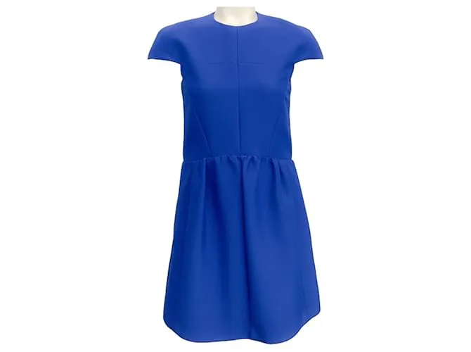 Céline Vestido azul cobalto con mangas japonesas de Celine 