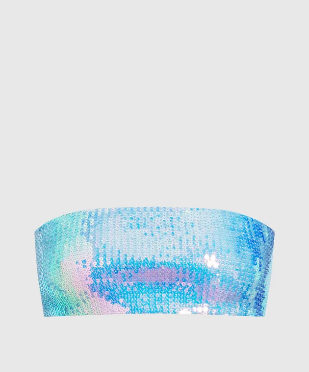 David Koma Blue top with sequins
