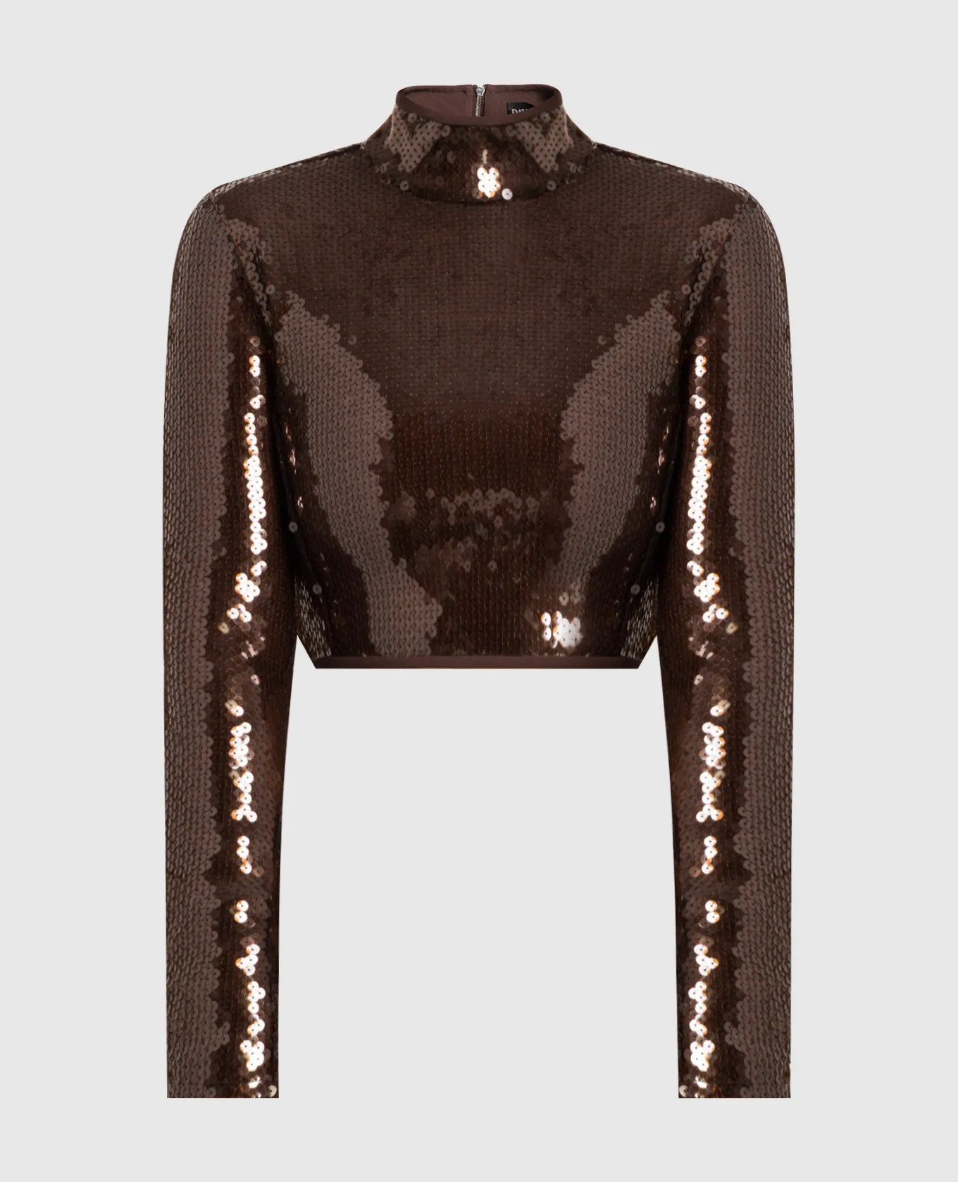 David Koma Brown top with sequins