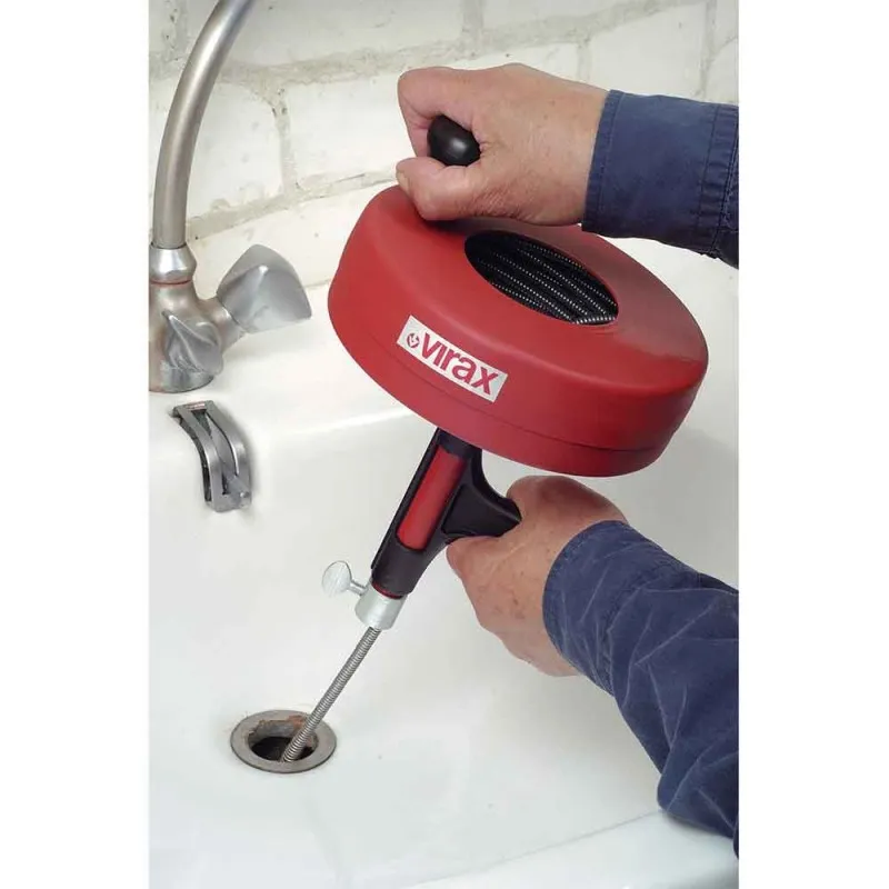 Desatascador Manual Tambor 7.5m VIRAX 290600