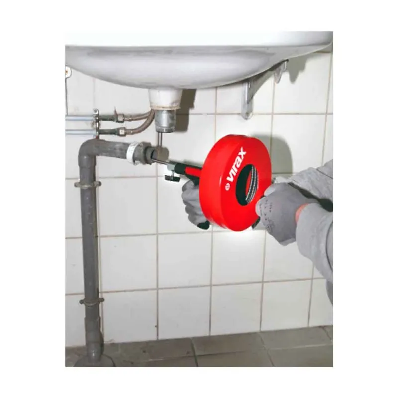 Desatascador Manual Tambor 7.5m VIRAX 290600