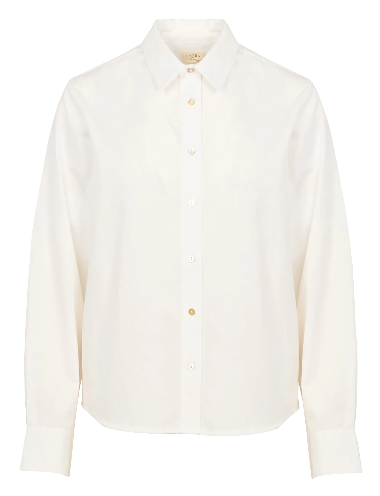 EKYOG POL  CAMISA CON CUELLO CLáSICO EN BLANCO