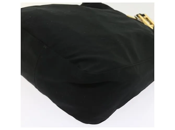 FENDI Bandolera Nylon Negro Auth bs9744 