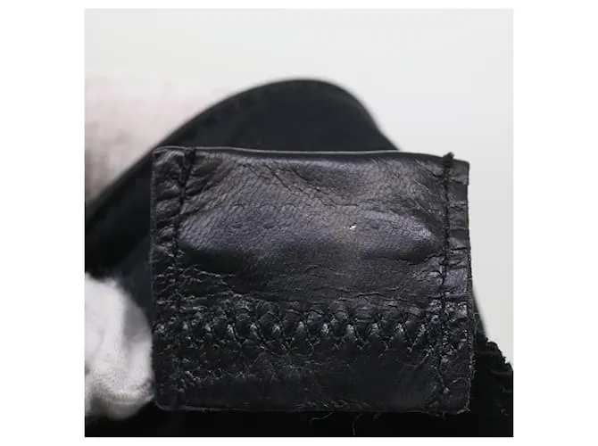 FENDI Bandolera Nylon Negro Auth bs9744 