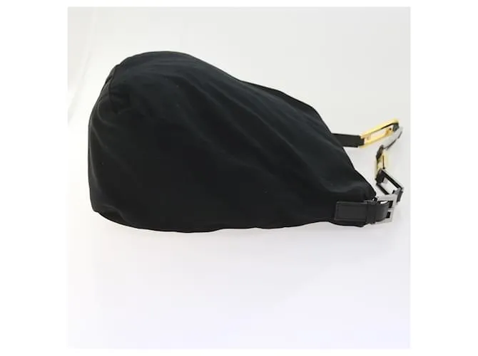 FENDI Bandolera Nylon Negro Auth bs9744 
