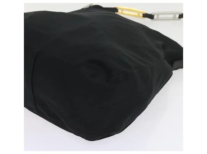 FENDI Bandolera Nylon Negro Auth bs9744 