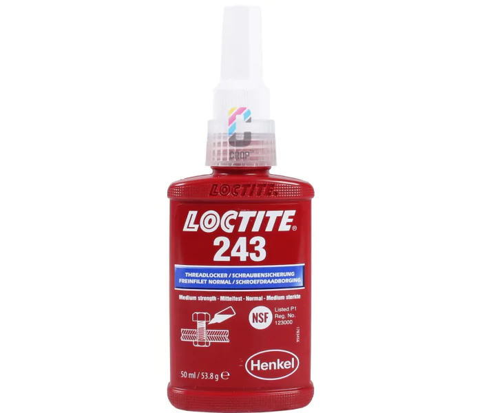 FIJADOR DE ROSCAS LOCTITE 243 AZUL 50ML  FUERZA MEDIA