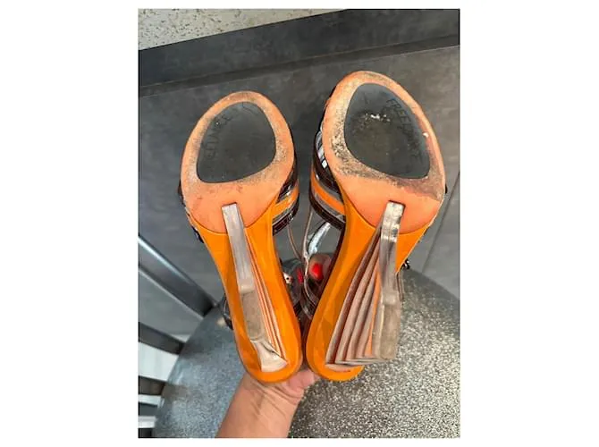 Free Lance Sandalias Naranja 