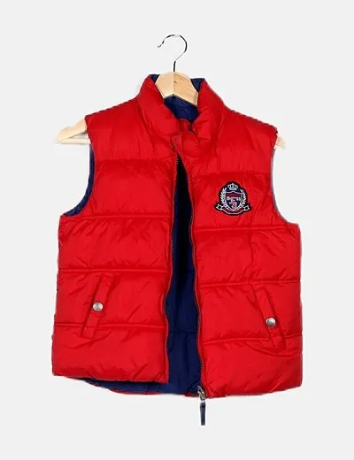 Free Style Chaleco plumas bicolor reversible