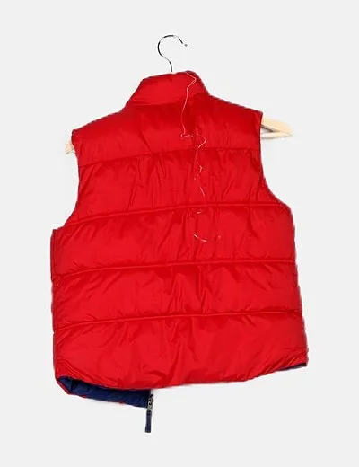 Free Style Chaleco plumas bicolor reversible