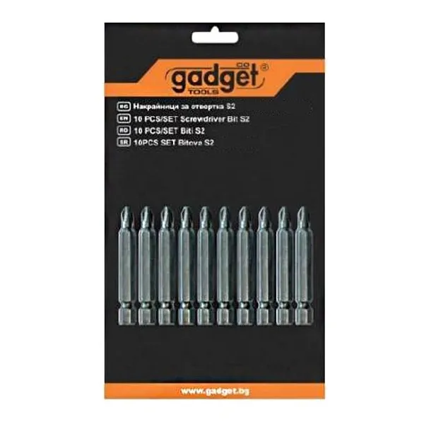 GADGET  390714  JUEGOCABEZAS DE TORNILLO, PERFIL PH2, 10 PIEZAS