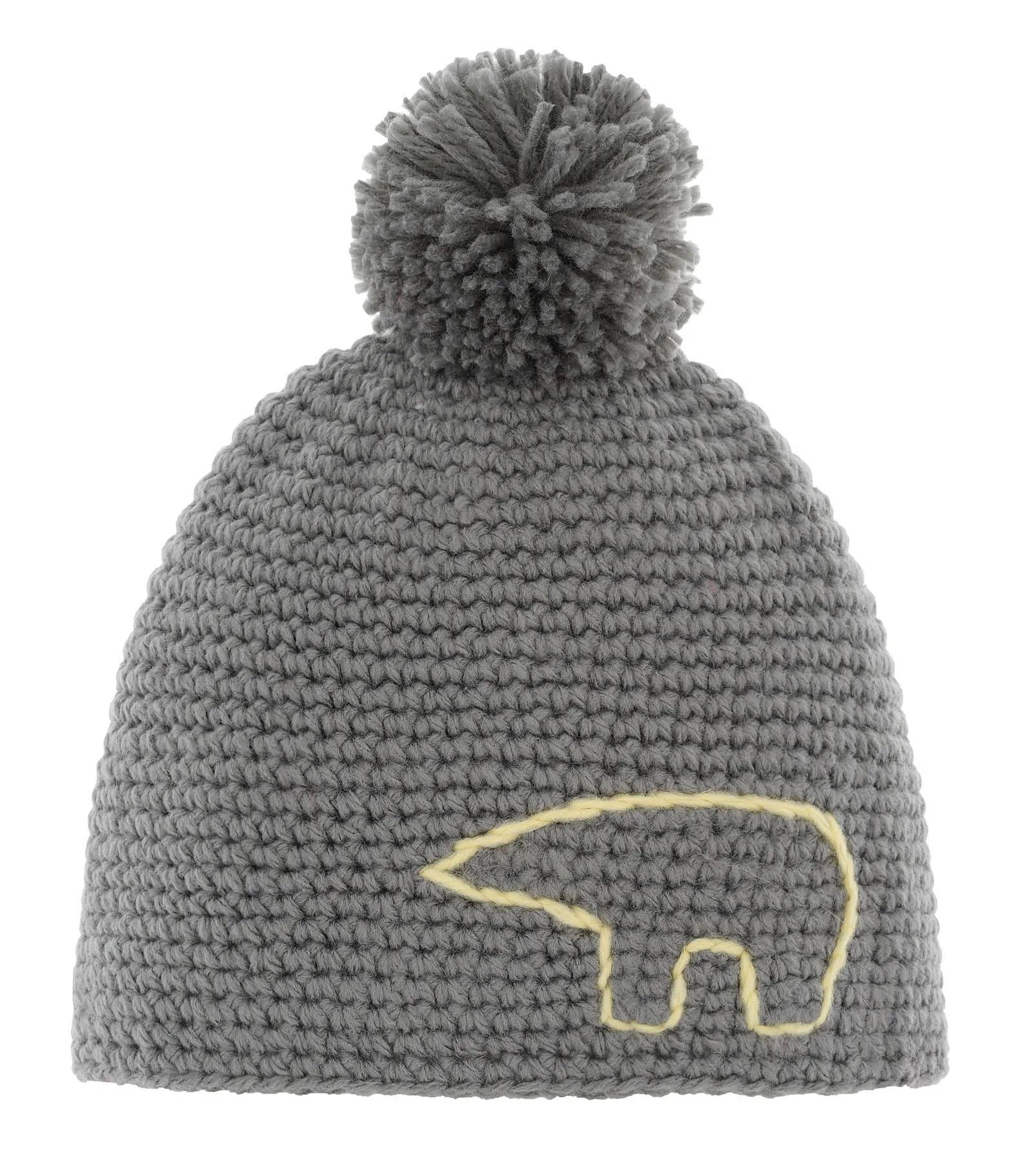 GORRA EISBäR JAY POMPON MÜ  506/HELL GRAUMELE/STICK POM/BANANA