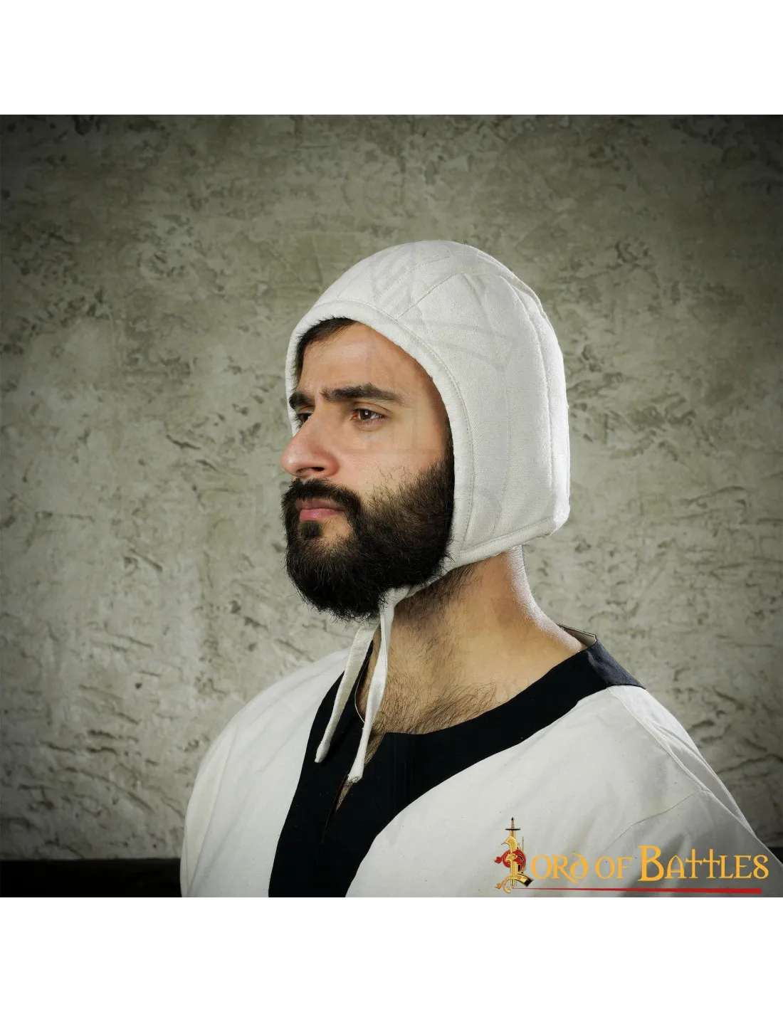Gorro de Armar medieval acolchado, varios colores