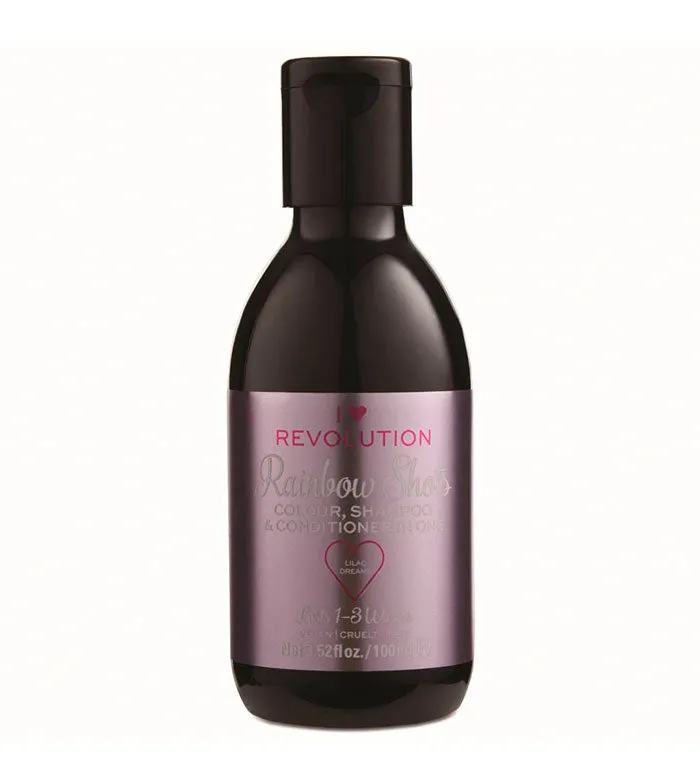 I HEART REVOLUTION  CHAMPú CON COLOR RAINBOW SHOTS  LILAC DREAMS