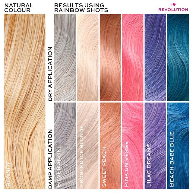 I HEART REVOLUTION  CHAMPú CON COLOR RAINBOW SHOTS  LILAC DREAMS