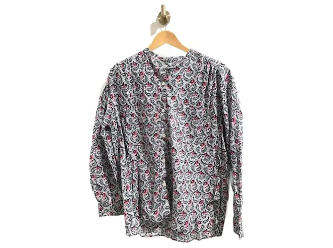 ISABEL MARANT ETOILE Tops Camiseta.Internacional M Algodón Azul 