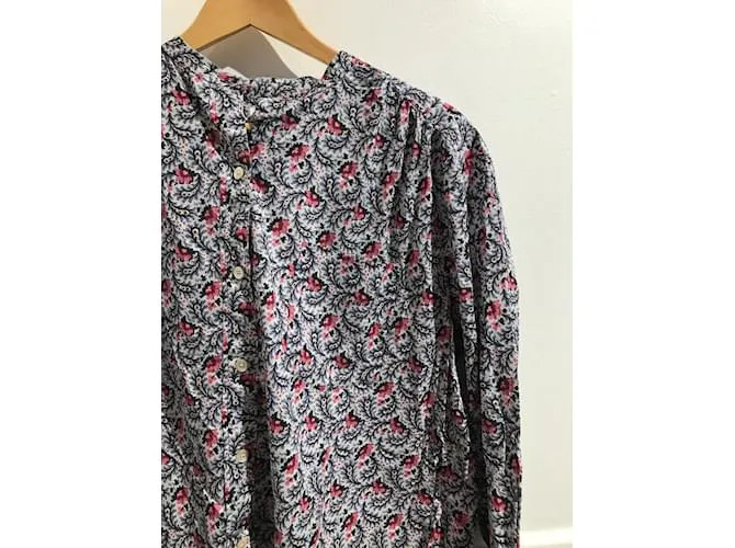 ISABEL MARANT ETOILE Tops Camiseta.Internacional M Algodón Azul 