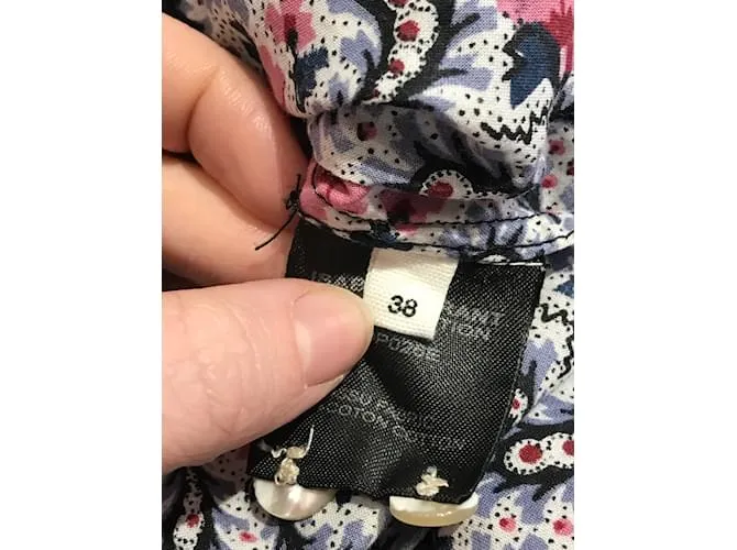 ISABEL MARANT ETOILE Tops Camiseta.Internacional M Algodón Azul 