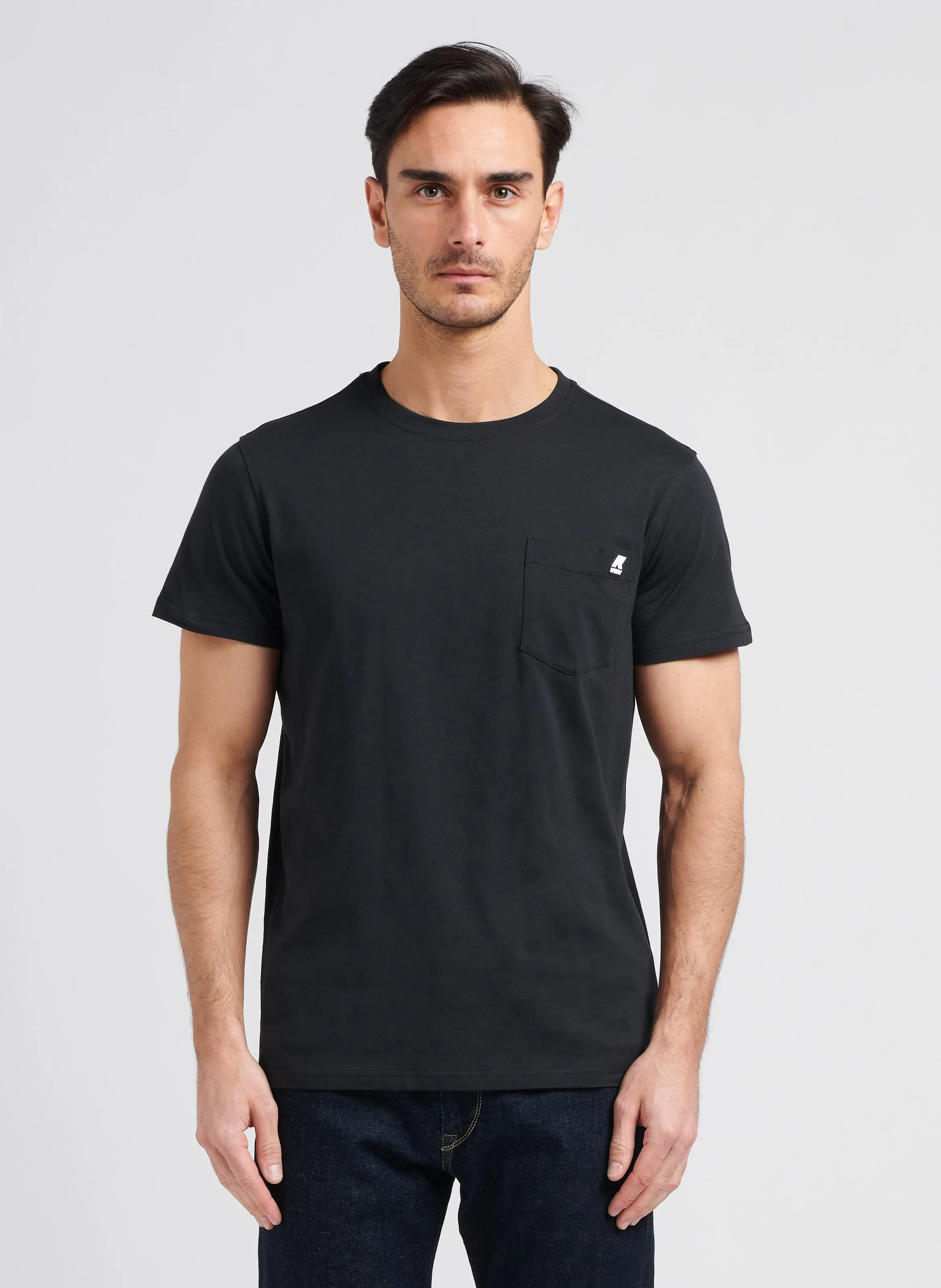 KWAY SIGUR  CAMISETA DE ALGODóN CON CUELLO REDONDO EN NEGRO