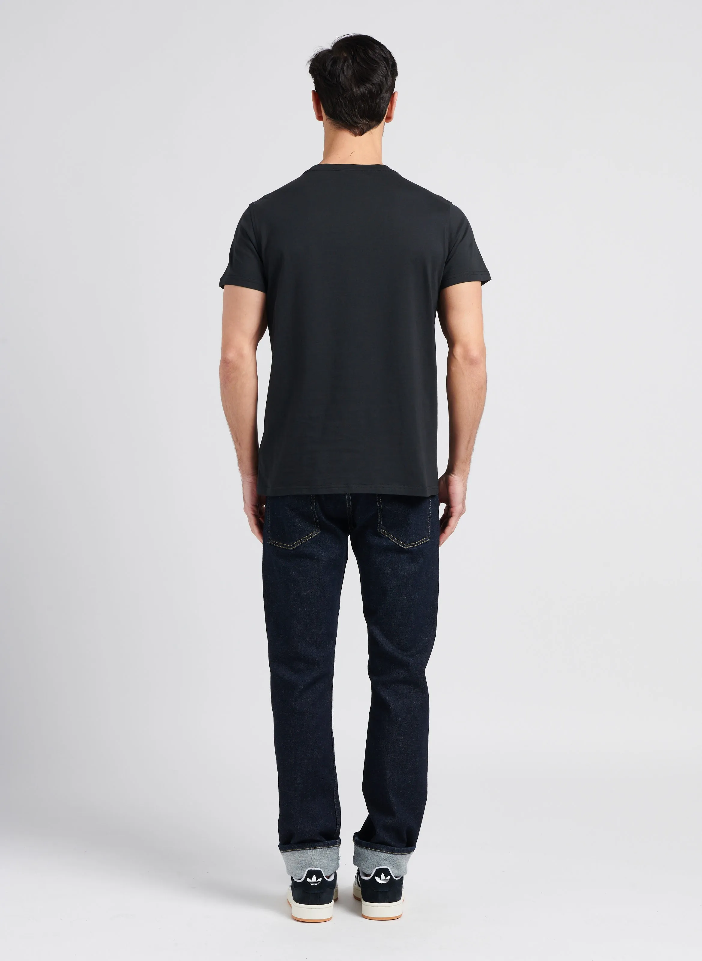 KWAY SIGUR  CAMISETA DE ALGODóN CON CUELLO REDONDO EN NEGRO