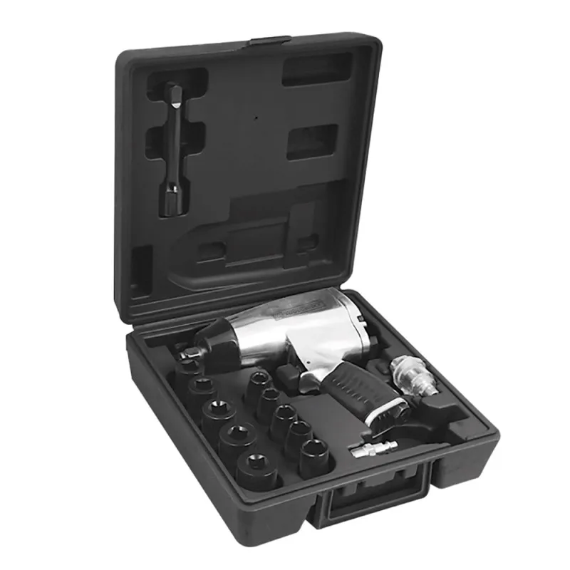 Kit Llave Impacto Neumática 1/2" 350Nm + 15 Accesorios Toolcraft TC5350