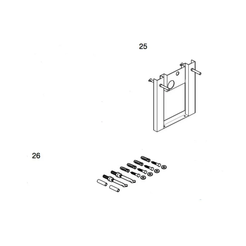 KIT SOPORTE BASTIDOR PARED 