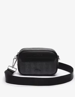 Lacoste Bandolera pequeña de hombre The Blend en lona con monograma