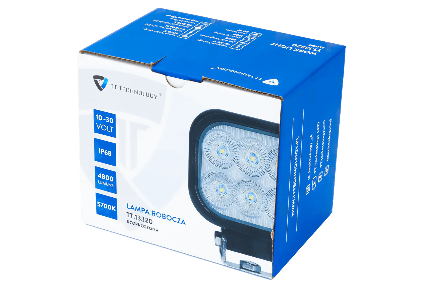 Lámpara de trabajo reflector TT Technology TT.13320 6x LED 4800 Lm cuadrado