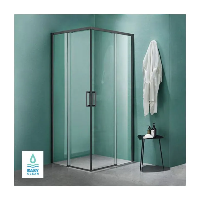 Mampara angular o frontal doble Vita Negra 14P Easy Clean Vetra
