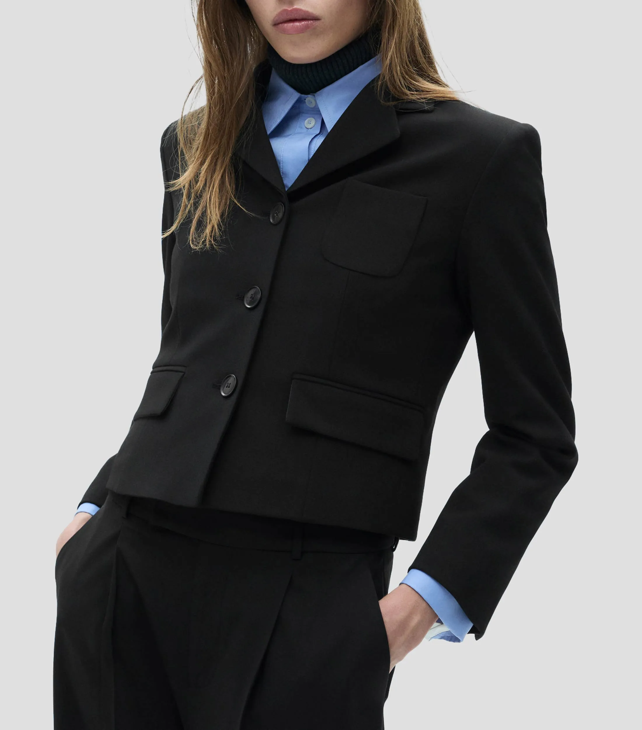 Mango Saco liso Mujer