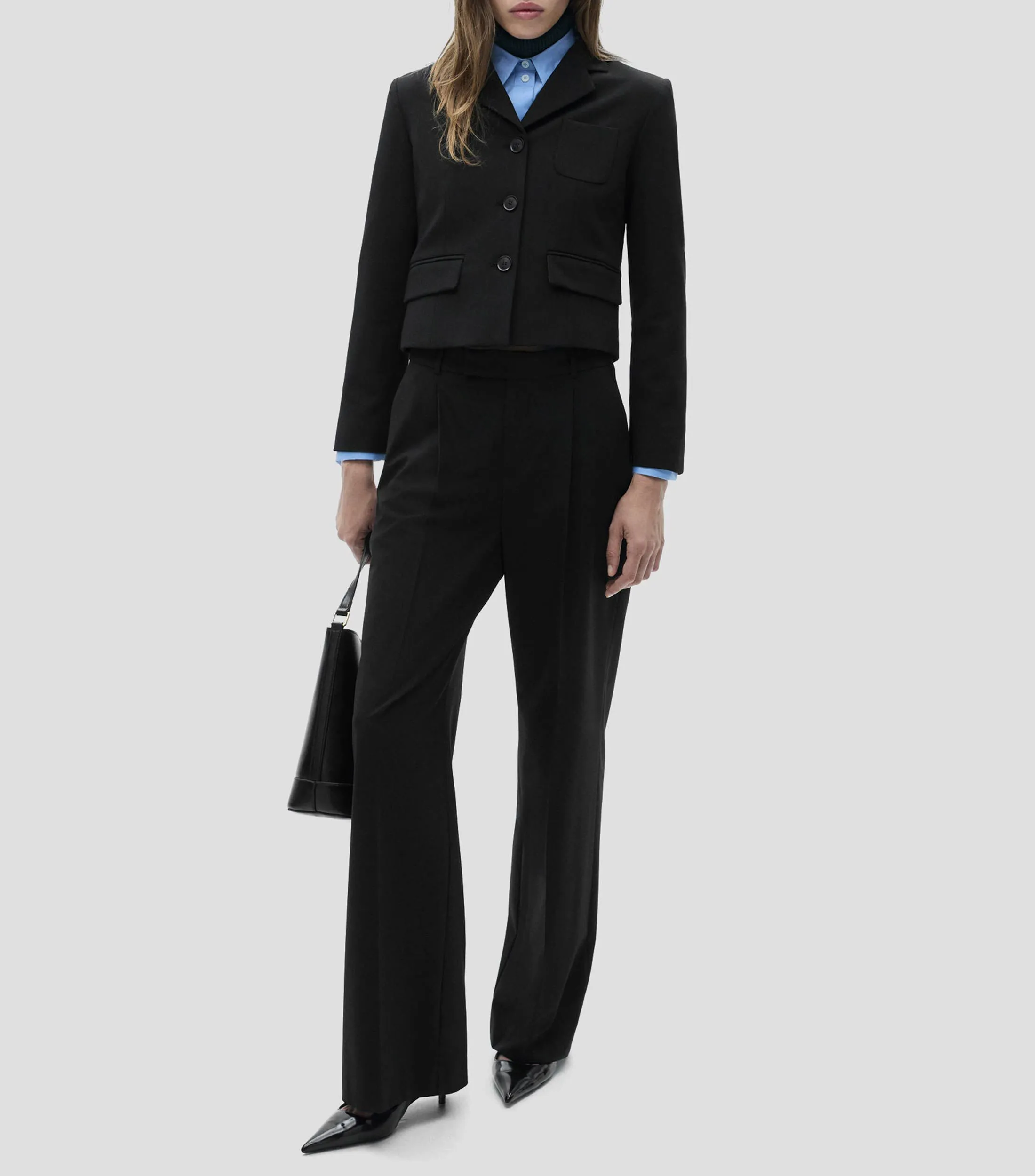 Mango Saco liso Mujer
