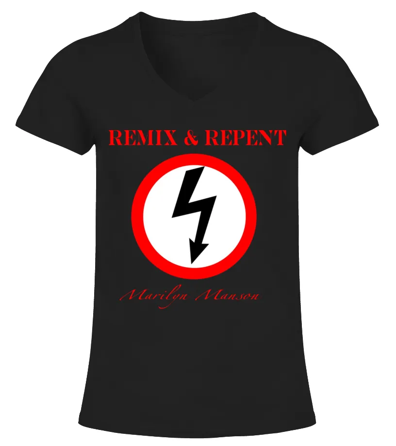 Marilyn Manson BK (38) Camiseta cuello pico Mujer