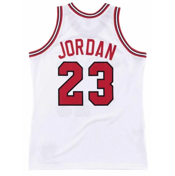MICHAEL JORDAN CHICAGO BULLS 8485 WHITE AUTHENTIC