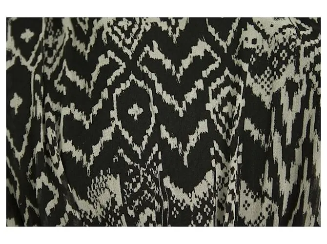 Minivestido de viscosa con estampado Cantela en blanco y negro de IRO talla 36 