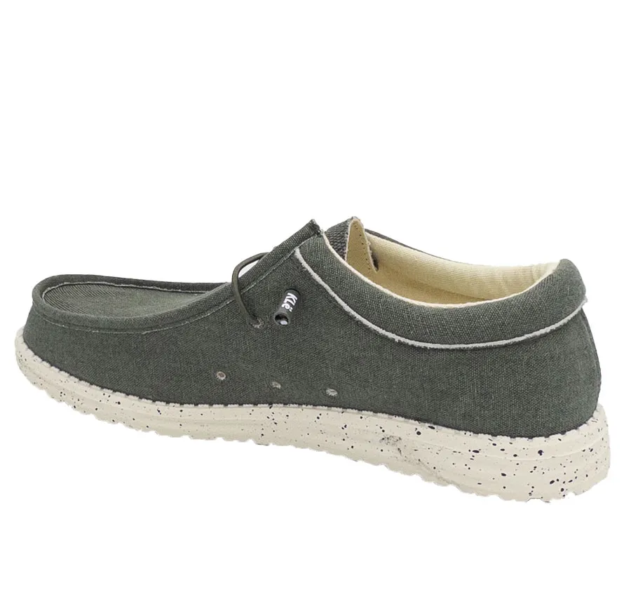 MOCASÍN SWEDEN KlE 203534 TOBY WALLABY CÓMODO Y LIGERO ZAPATO SPORT TEXTIL TRANSPIRABLE KAKI PLANTILLA MEMORY SPONGE 26339