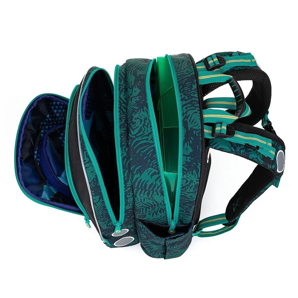MOCHILA TOPGAL ENDY 23039  B/BLACK/GREEN  UNISEX JUNIOR