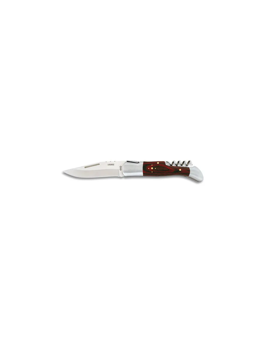 Navaja Albainox tipo Laguiole sacacorchos mikarta roja (21,6 cm.)