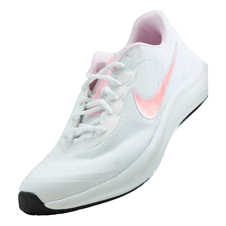 NIKE NIKE STAR RUNNER 3 SE BIG KIDS SUMMIT WHITE/PINK GAZE PINK F