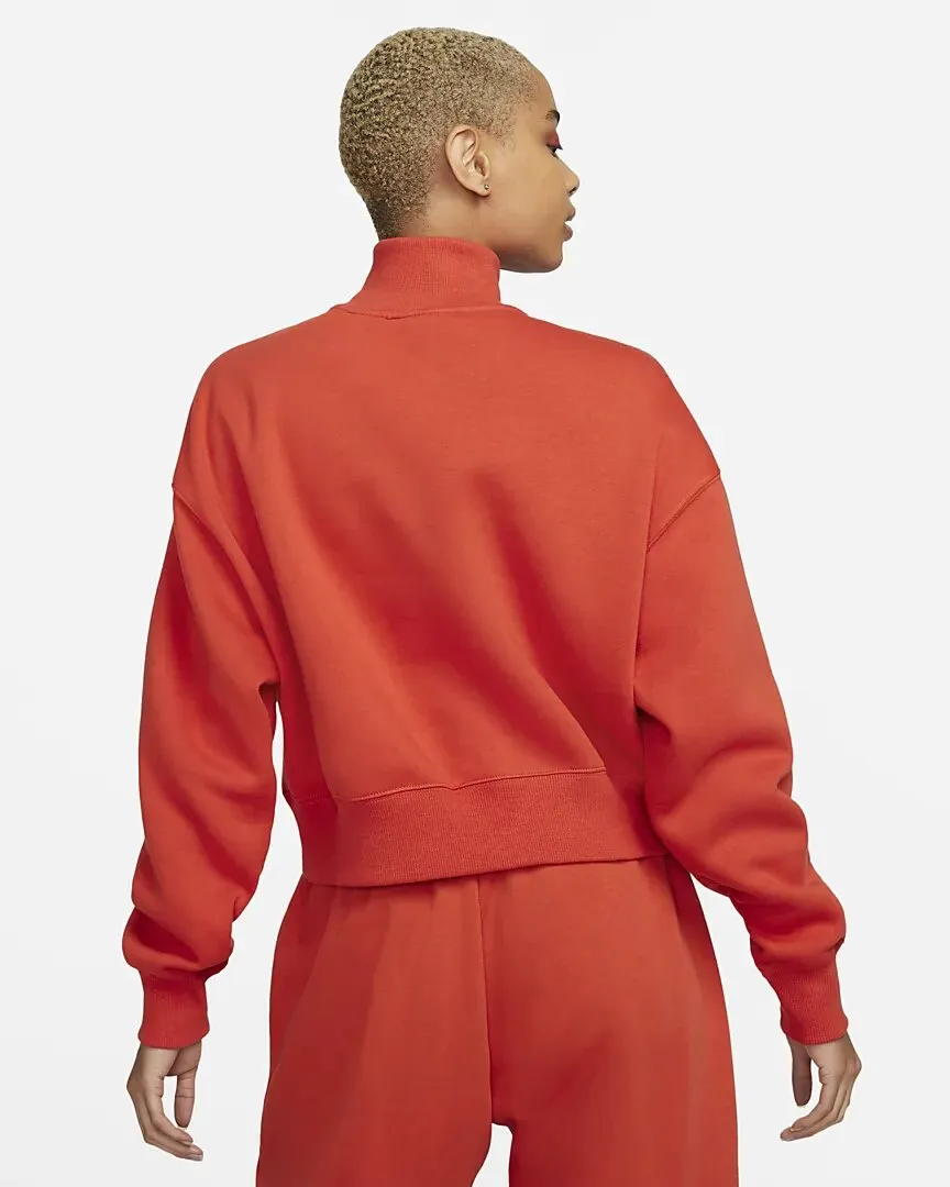 NIKE PHOENIX FLEECE OVERSIZED 1/2ZIP CROP SWEATSHIRT